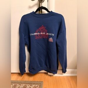 Logo Athletic Navy Sweatshirt with Red Details